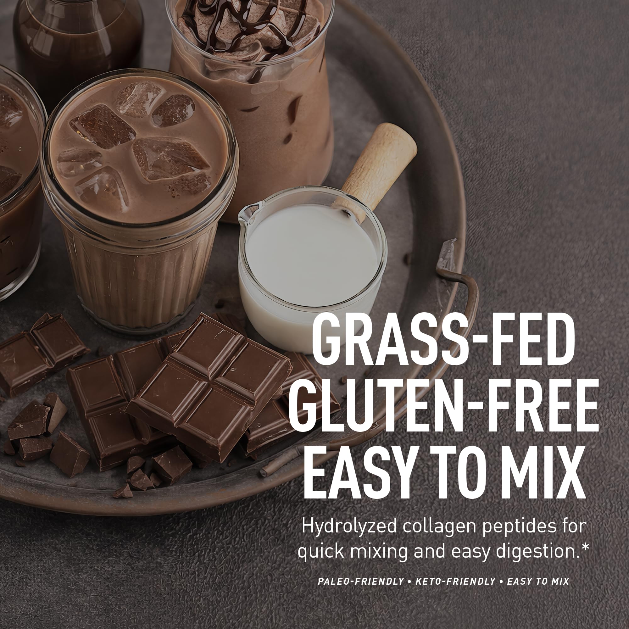 Zeal Naturals Multi Collagen Protein Powder 604g in a glass of juice