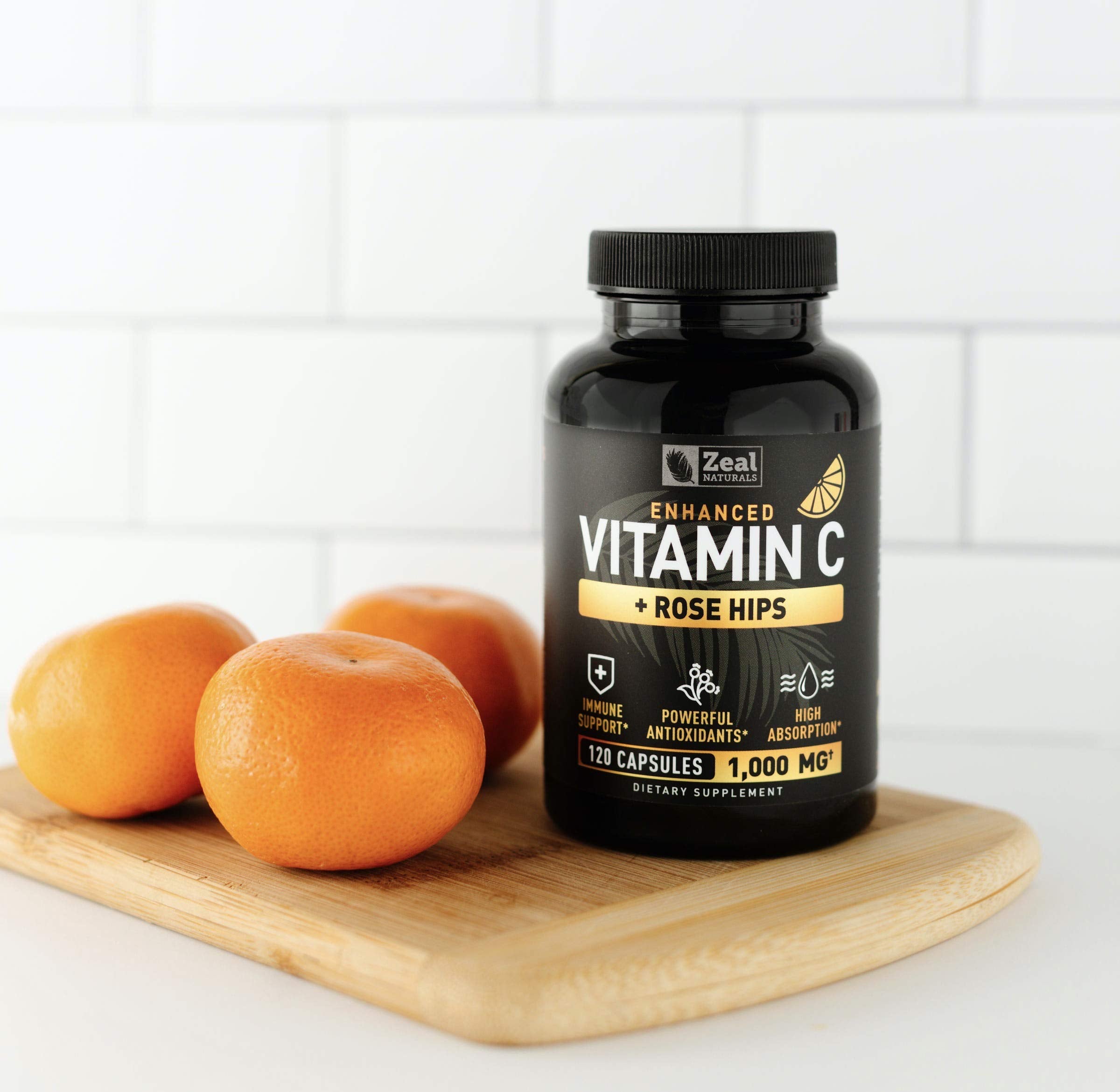 Zeal Naturals Vitamin C 1000mg capsules packaging side view