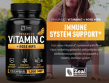 Zeal Naturals Vitamin C capsules with rose hips