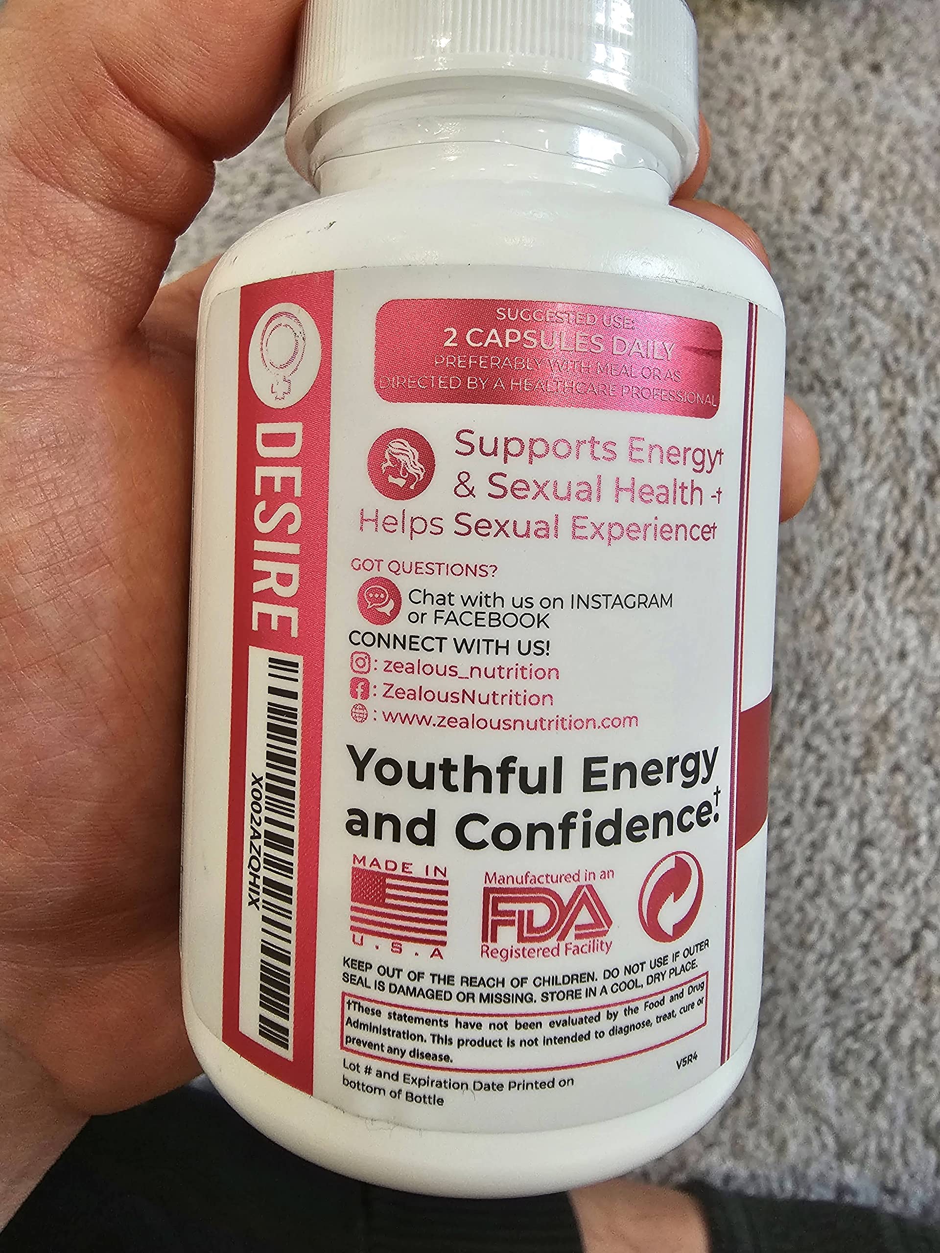 Zealous Nutrition Dong Quai Capsules lifestyle scene