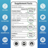 ZEBORA 3-in-1 Probiotics 100 Billion CFU bottle with a measuring spoon