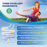 ZEBORA 3-in-1 Probiotics 100 Billion CFU supplement capsules