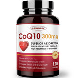 ZEBORA CoQ10 300mg softgels front view with packaging