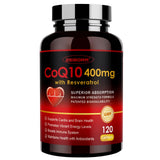 ZEBORA CoQ10 400mg capsules front view with packaging