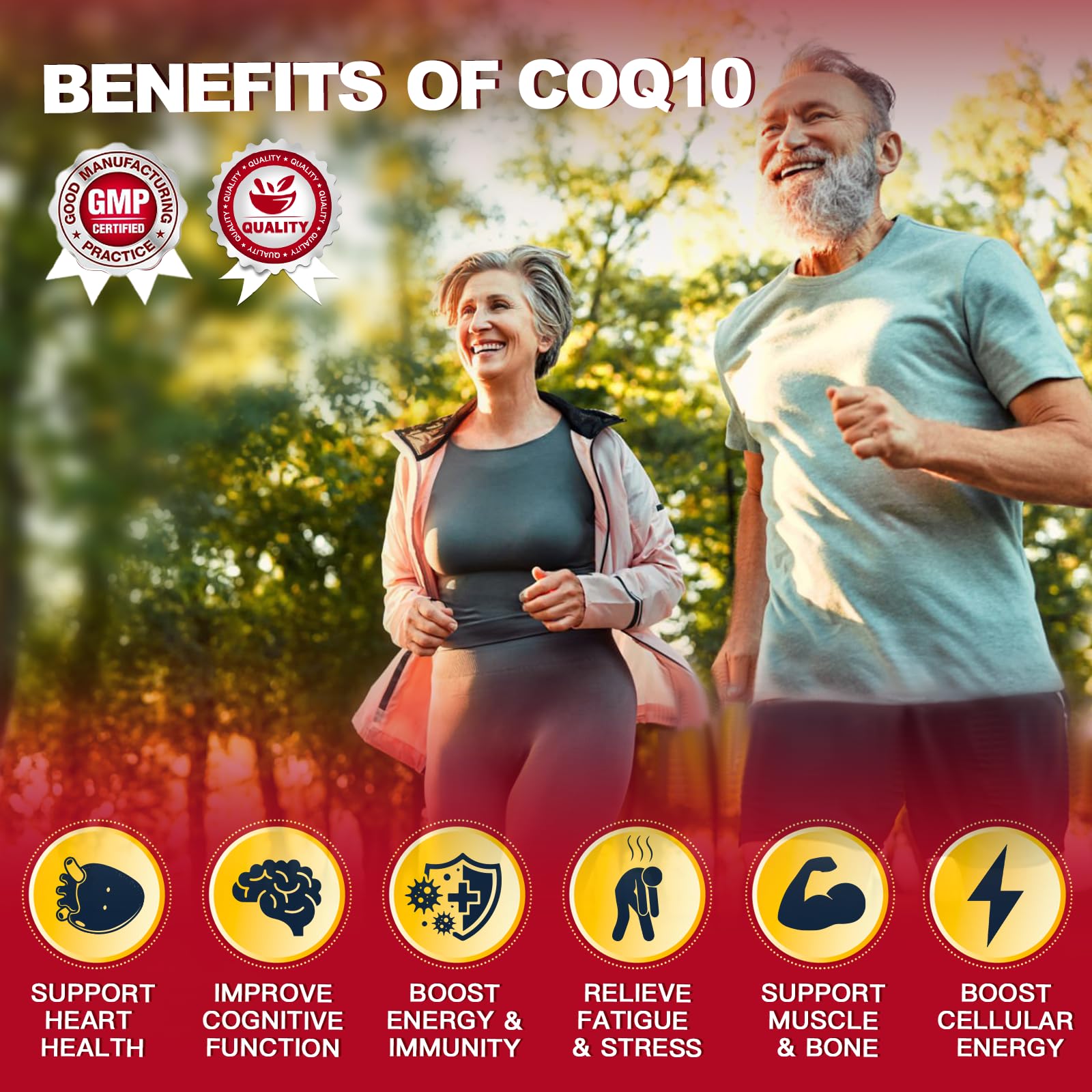 ZEBORA CoQ10 400mg capsules with a glass of water