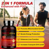 ZEBORA CoQ10 400mg capsules with a measuring spoon