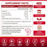 ZEBORA CoQ10 capsules showing the veggie capsule