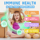 ZEBORA Kids Probiotic & Prebiotics Powder with natural orange extract