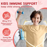 ZEBORA Kids Probiotics Gummies with a measuring spoon