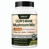 ZEBORA Lion's Mane Mushroom Capsules 600mg front view