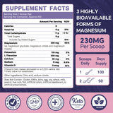 ZEBORA Magnesium Complex Powder 300g in a kitchen setting