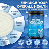 ZEBORA Marine Collagen Peptides Powder jar side view
