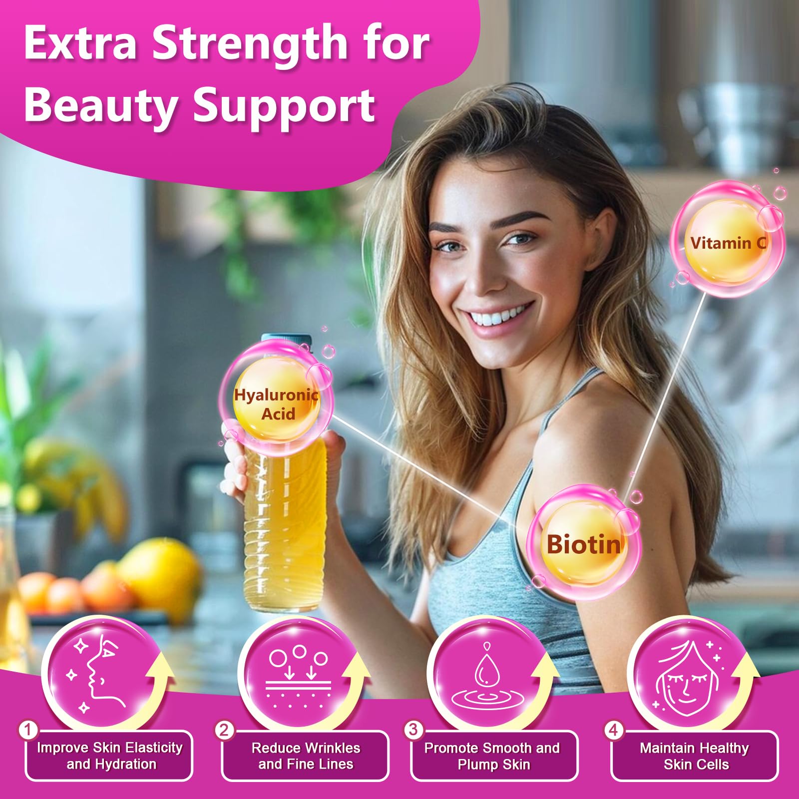 ZEBORA Multi-Collagen Peptide Powder close-up of ingredients