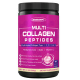 ZEBORA Multi-Collagen Peptide Powder front view with packaging