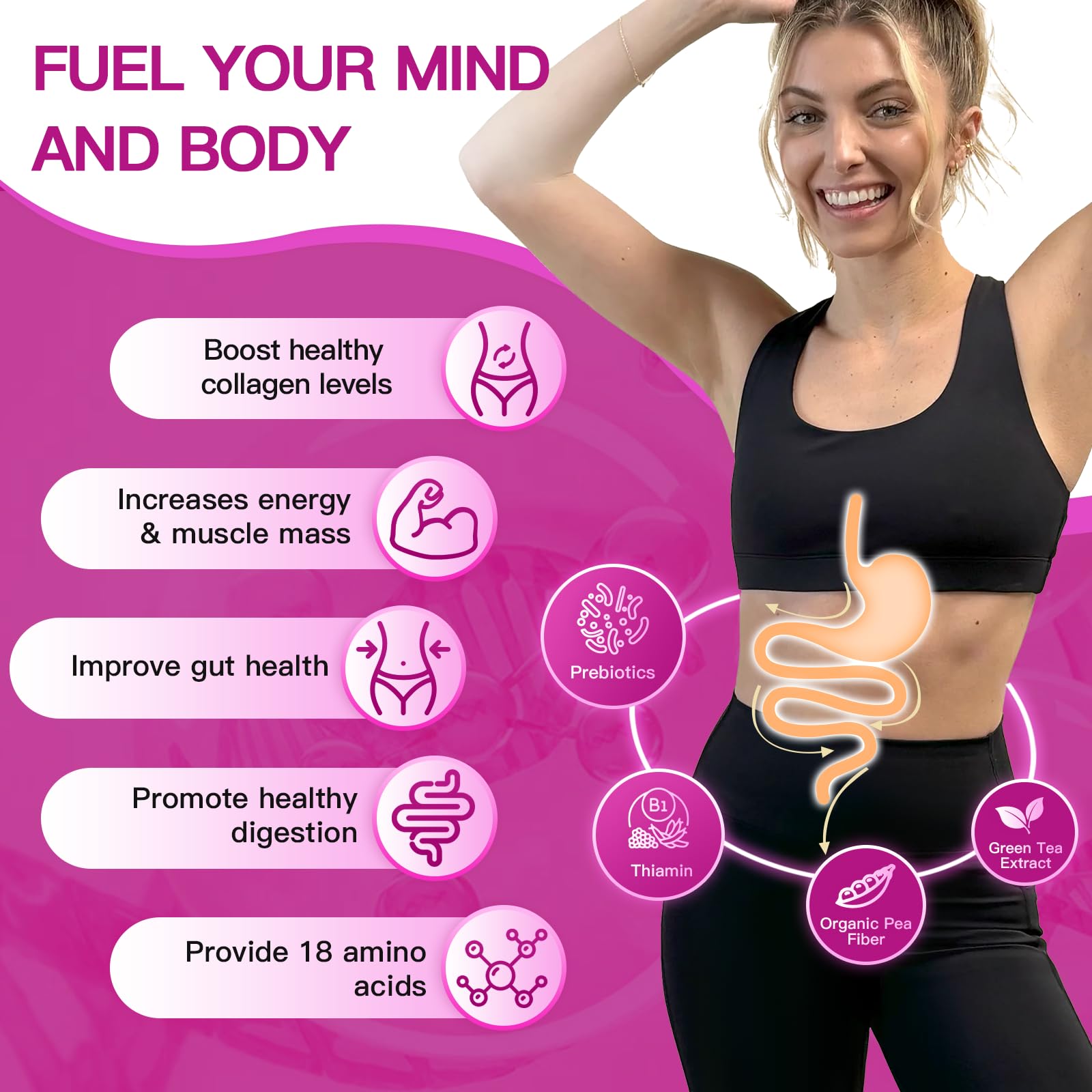 ZEBORA Multi-Collagen Peptide Powder mixed in a drink
