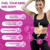 ZEBORA Multi-Collagen Peptide Powder mixed in a drink