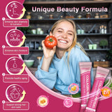 ZEBORA Multi Collagen Peptides Powder mixed in a drink