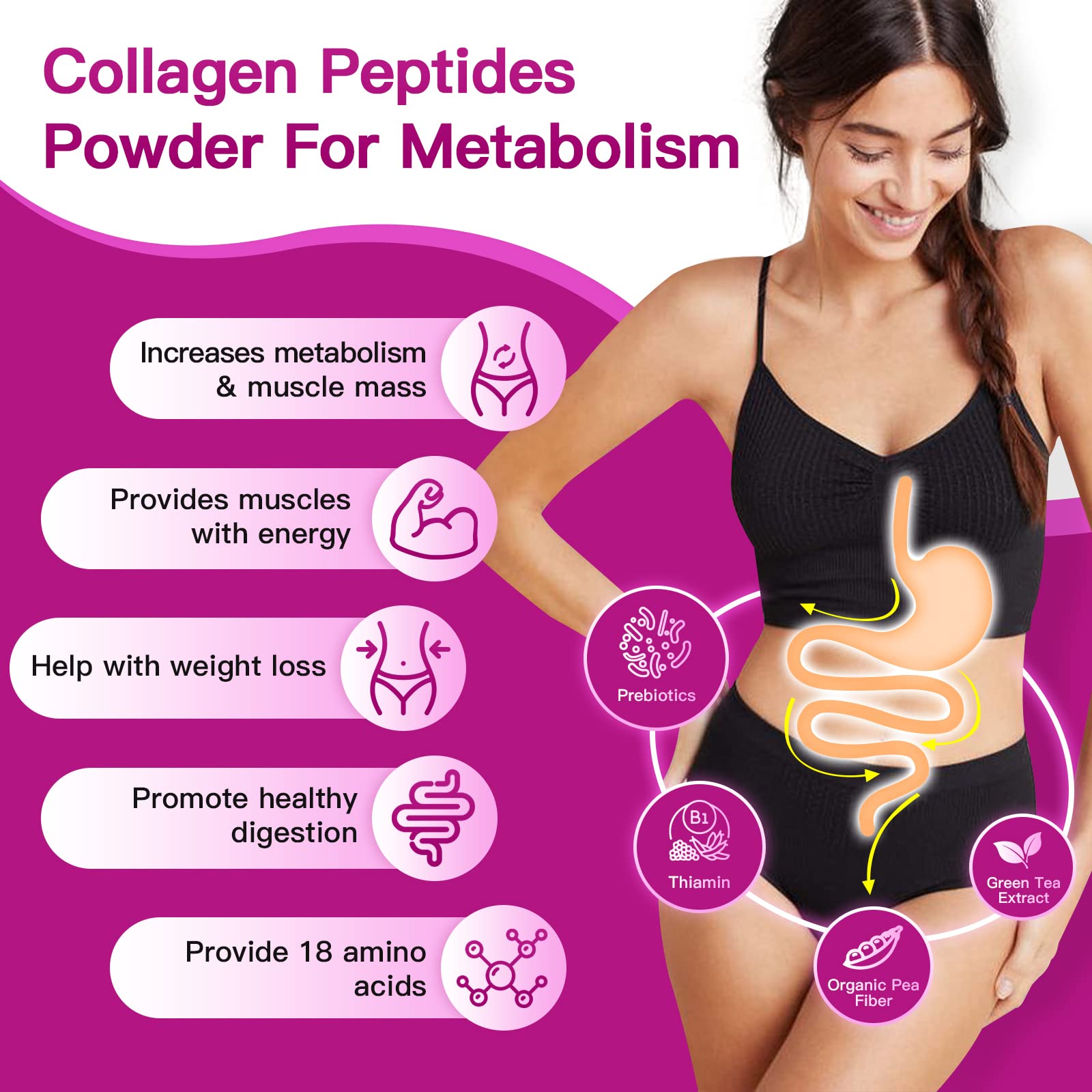 ZEBORA Multi Collagen Peptides Powder mixed in a drink