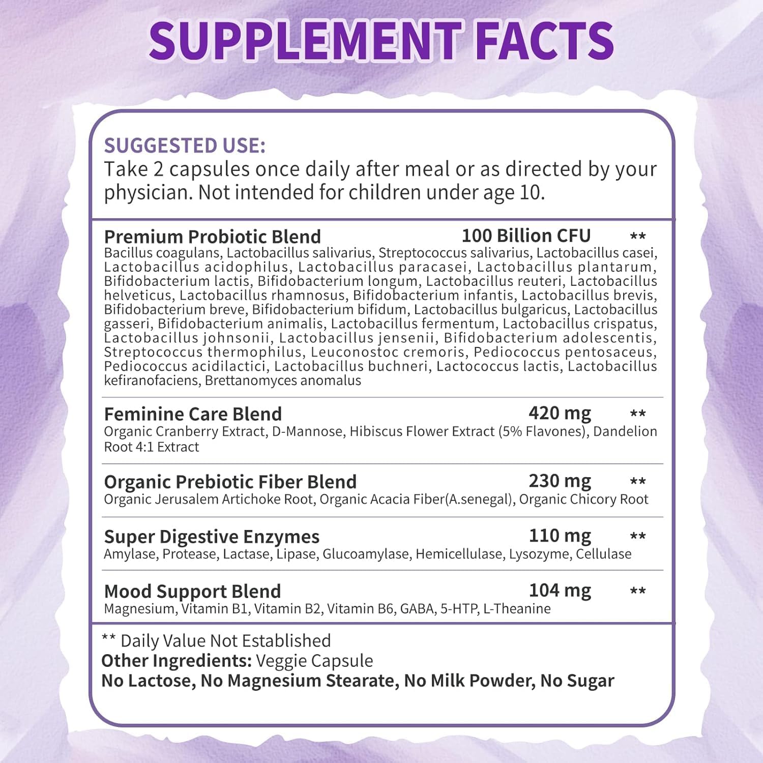 ZEBORA Probiotic Capsules with a measuring spoon