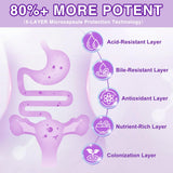 ZEBORA Probiotics for Women 90 Capsules on a wooden table