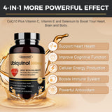 ZEBORA Ubiquinol CoQ10 100mg supplement bottle with capsules
