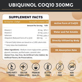 ZEBORA Ubiquinol CoQ10 100mg supplement side view