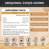 ZEBORA Ubiquinol CoQ10 Supplement side view showing capsule