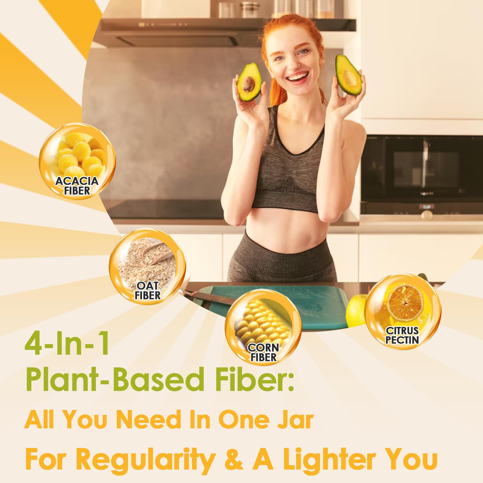 ZEBORA Unflavoured Dietary Fibre Powder mixed in a glass of water