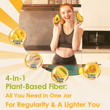 ZEBORA Unflavoured Dietary Fibre Powder mixed in a glass of water