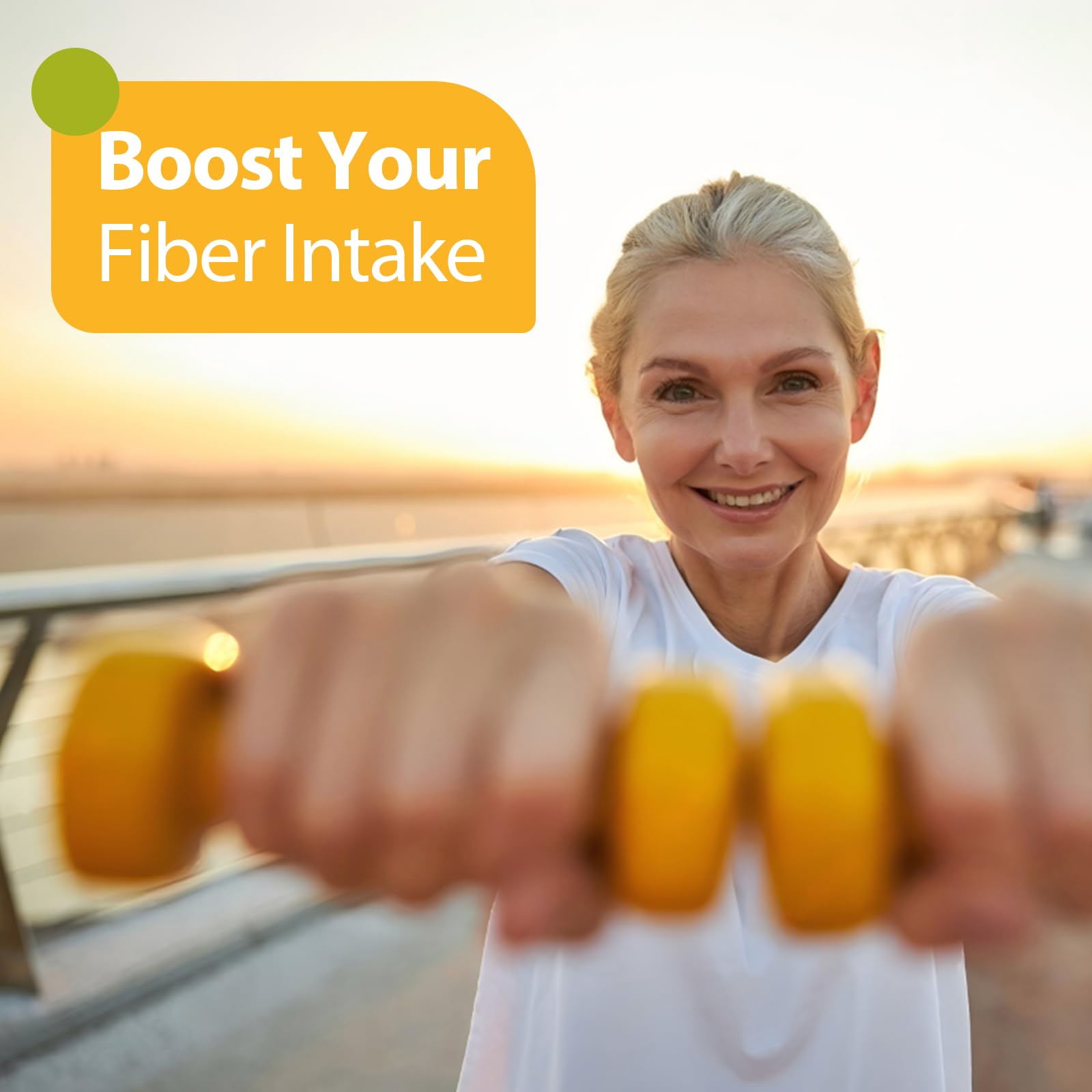 ZEBORA Unflavoured Dietary Fibre Powder on a kitchen counter
