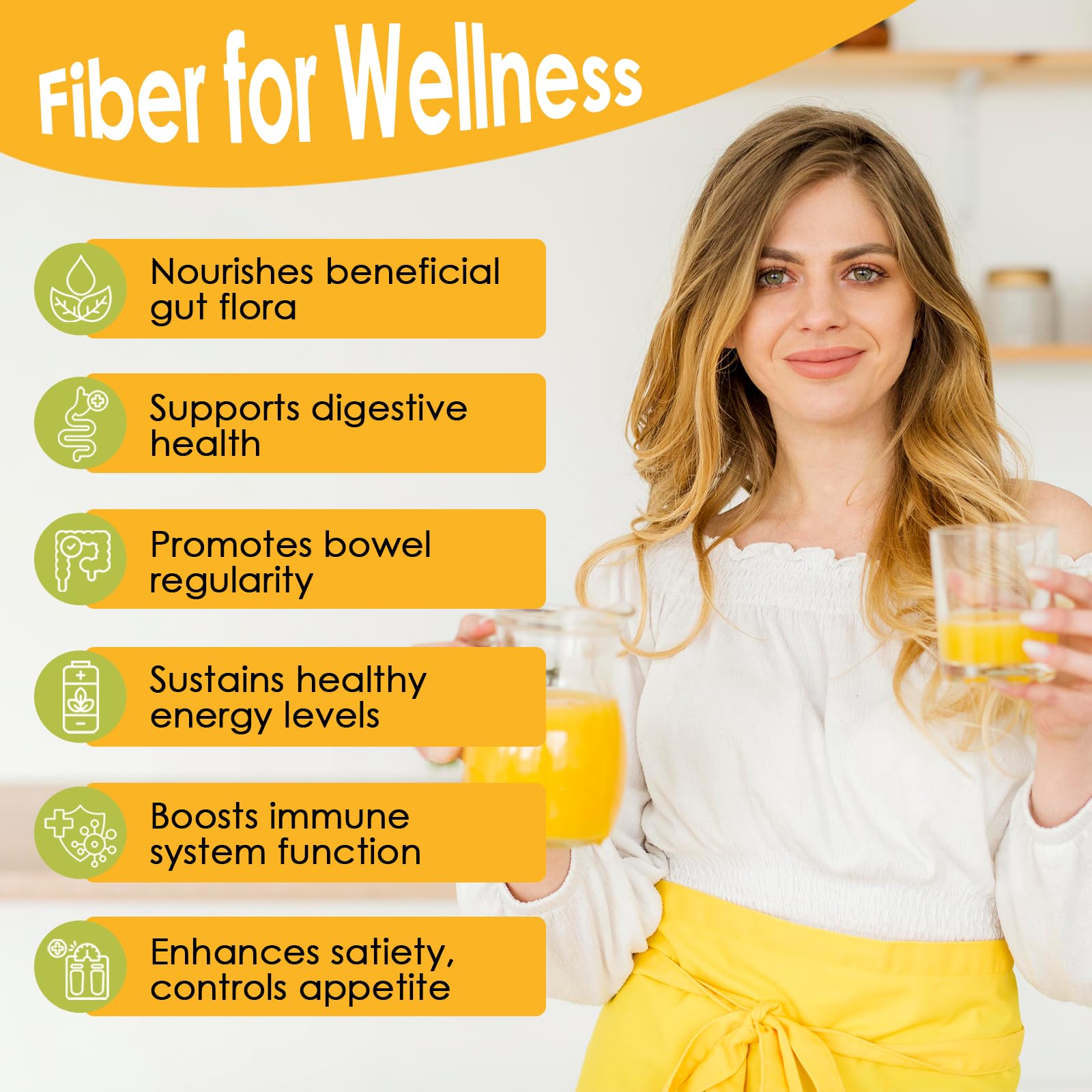 ZEBORA Unflavoured Dietary Fibre Powder with smoothie ingredients