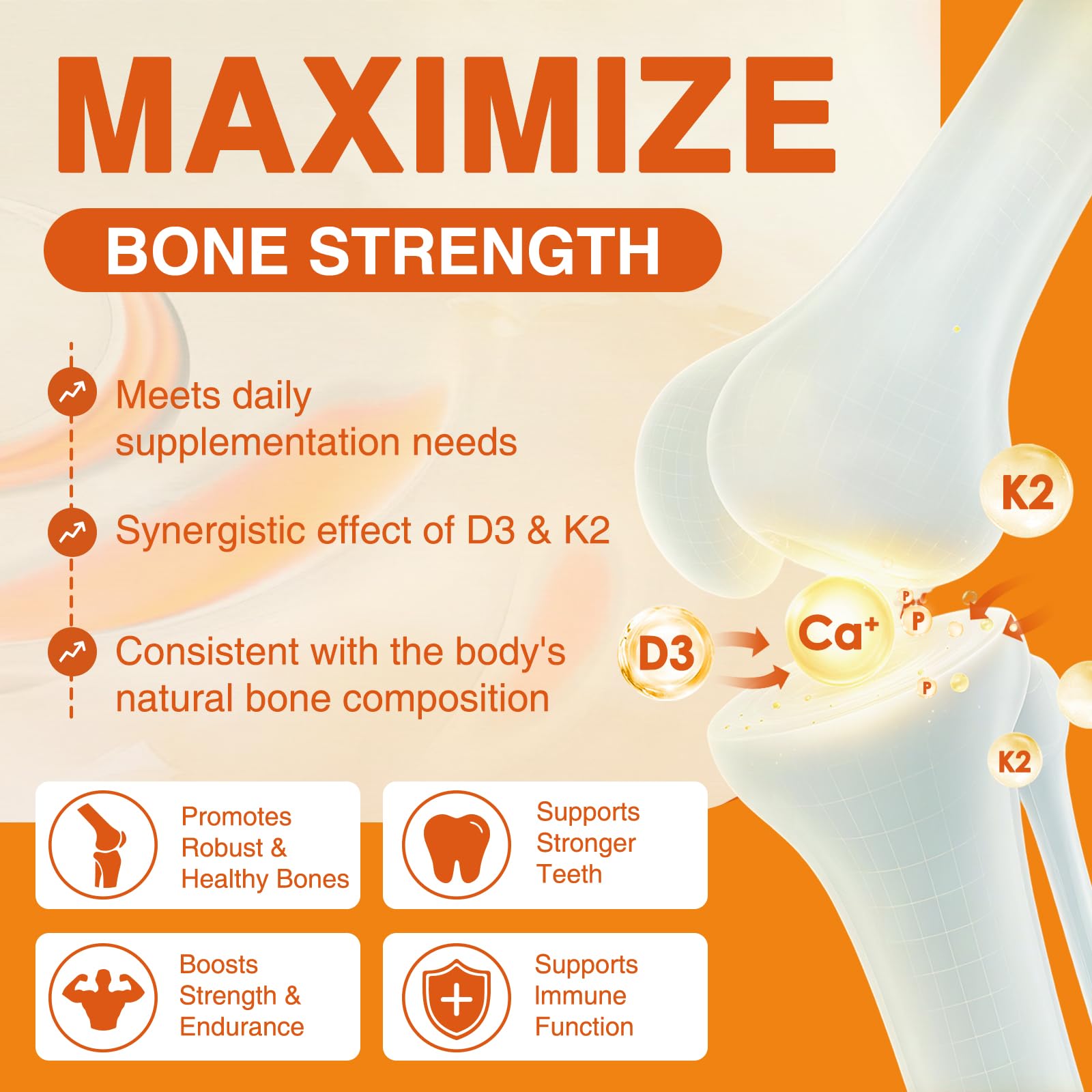 ZEBORA Vitamin D3 & K2 Supplement 5000 IU ingredients list