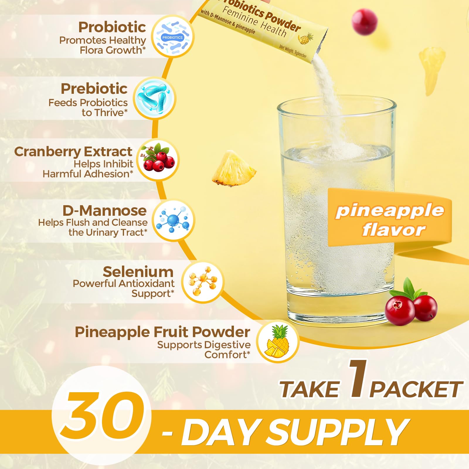 ZEBORA Women's Probiotic Powder nutritional information