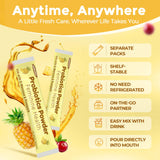 ZEBORA Women's Probiotic Powder stick pack in hand