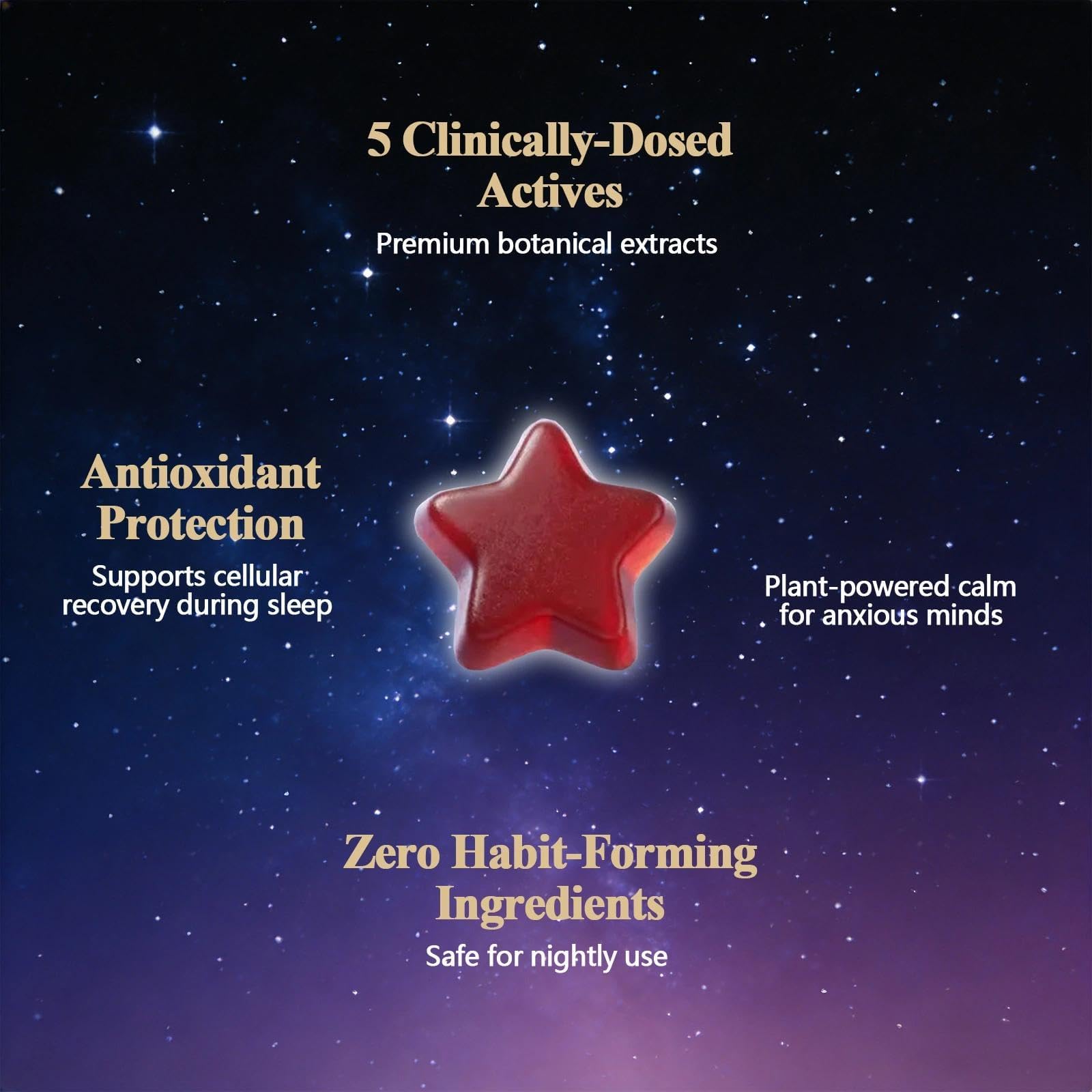 Zefdvc LyraSleep Natural Sleep Gummies with fresh fruit