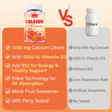 ZEGBALP Calcium Citrate Gummies nutritional information