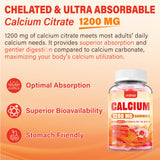 ZEGBALP Calcium Citrate Gummies with natural strawberry flavour