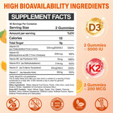 ZEGBALP Vitamin D3 + K2 Gummies bottle with label