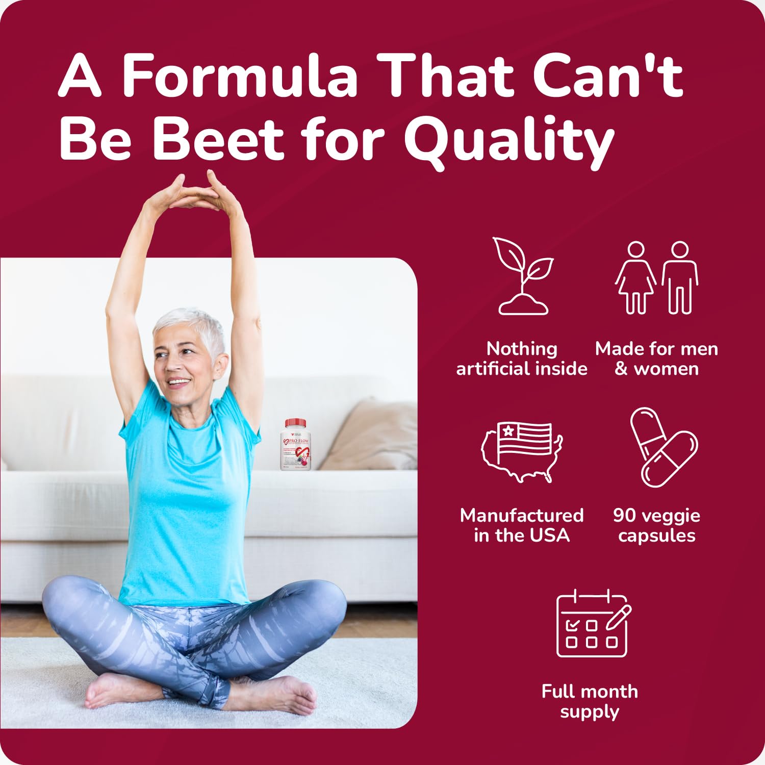 Zelly Pure Health L-Arginine Beetroot Capsules opened bottle