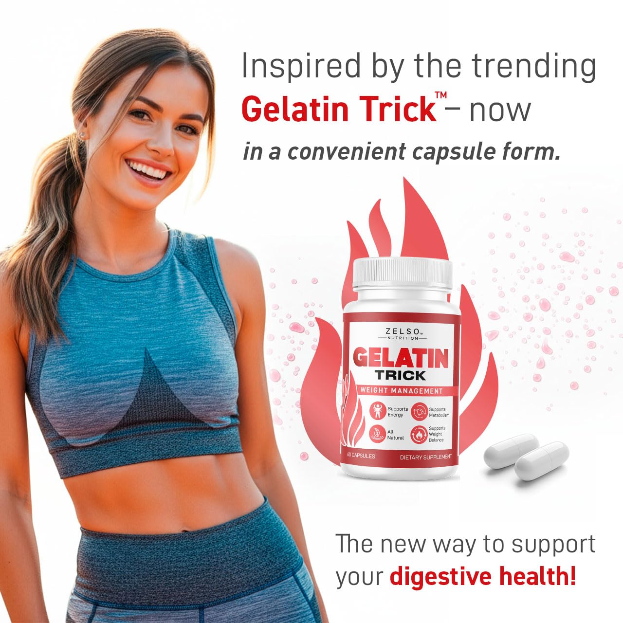 ZELSO Gelatin Trick Capsules side view