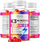 ZELSO K3 Mineral Keto Gummies Advanced Formula close-up of gummies