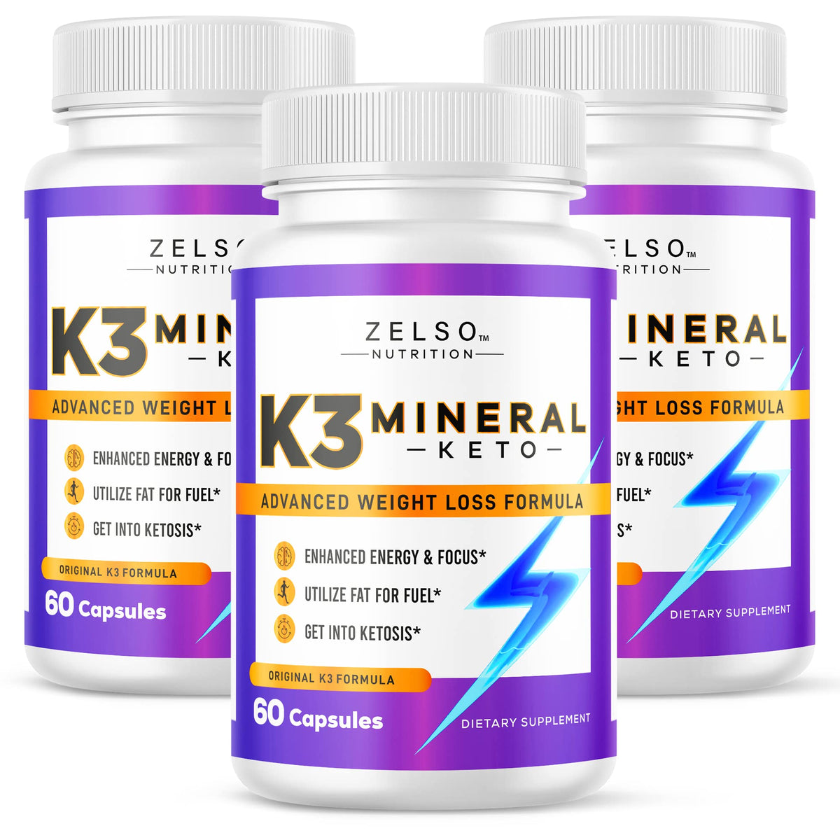 ZELSO K3 Mineral Pills front view with packaging