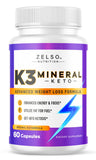 ZELSO K3 Mineral Pills front view with packaging