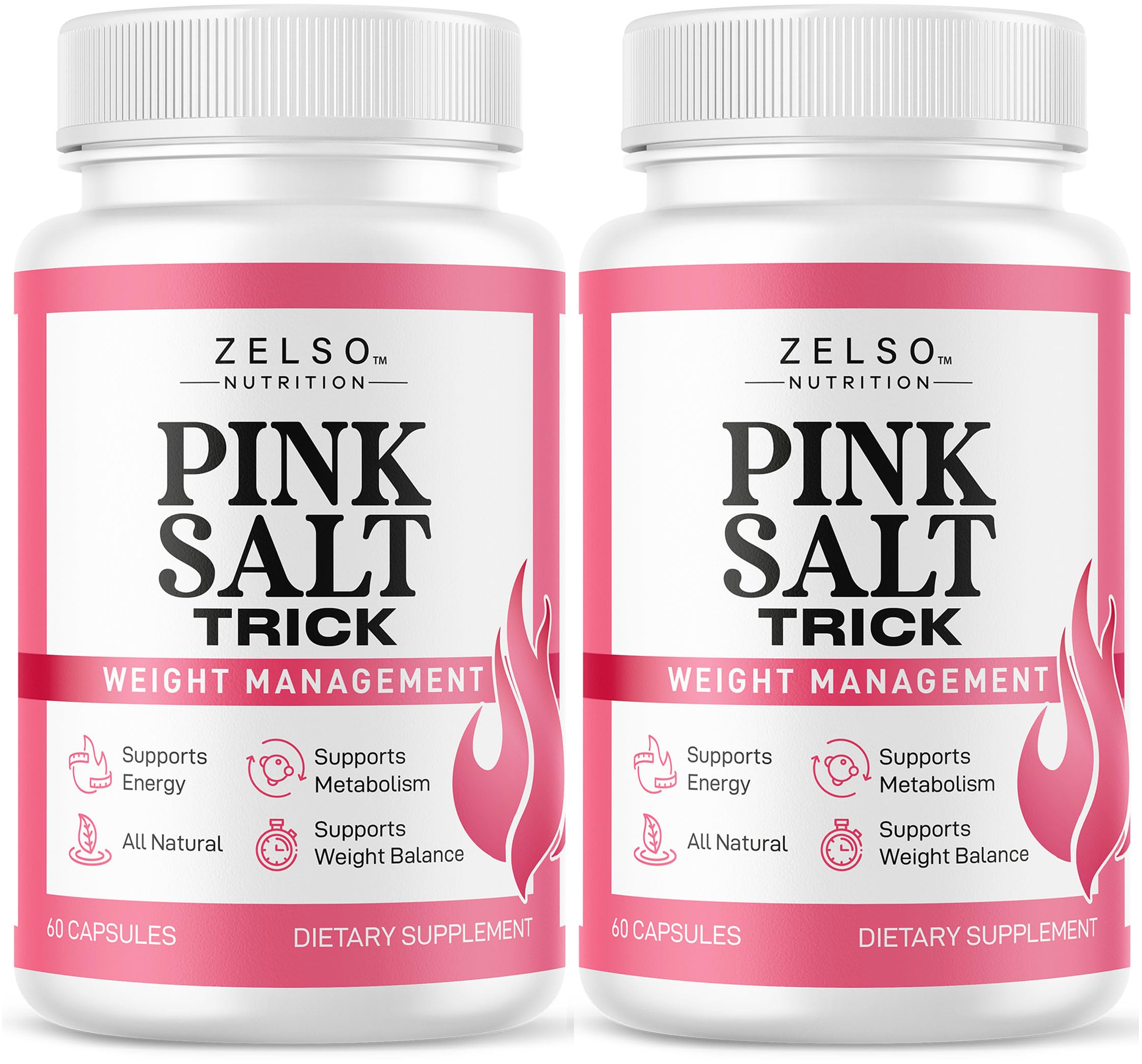 ZELSO Pink Salt Trick Blended Vitamin Supplement bottle front view