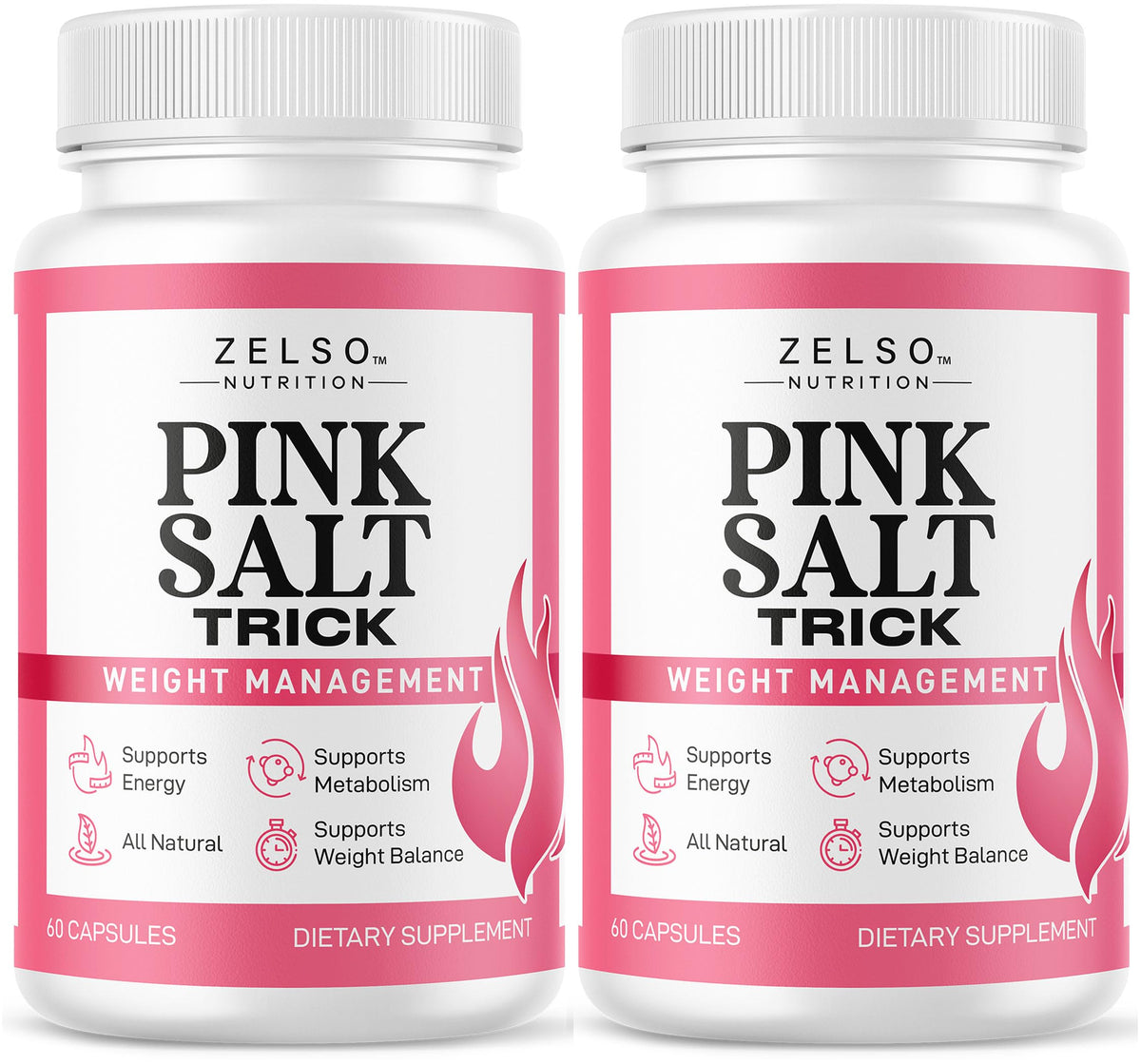ZELSO Pink Salt Trick Blended Vitamin Supplement bottle front view