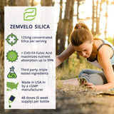 Zemvelo Liquid Ionic Silica 12,500 PPM with measuring cap
