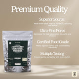 Zen Charcoal Activated Charcoal Powder on a kitchen counter