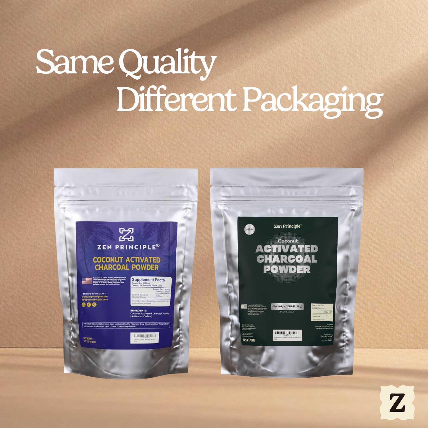 Zen Charcoal Activated Charcoal Powder scoop with powder