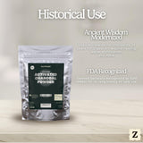 Zen Charcoal Activated Charcoal Powder with tropical coconuts