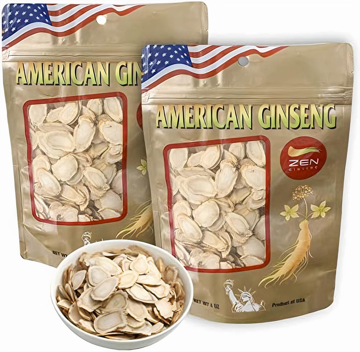 Zen Ginseng Herbal Supplement 113g front view